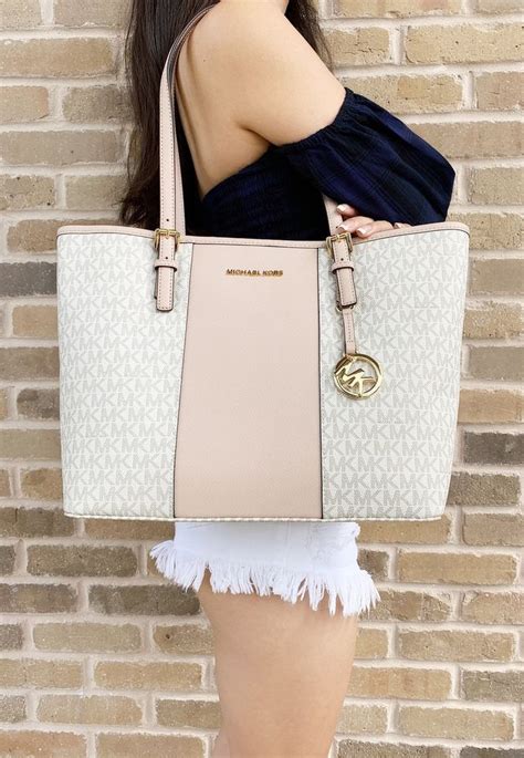 white and pink michael kors purse|michael kors purses vanilla pink.